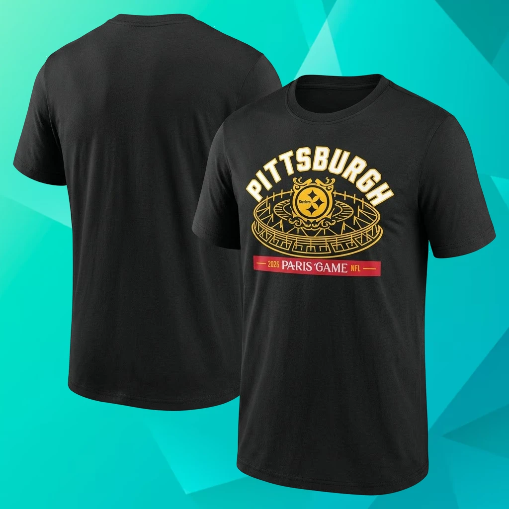 Pittsburgh Steelers 2026 Paris Game Day T-Shirt